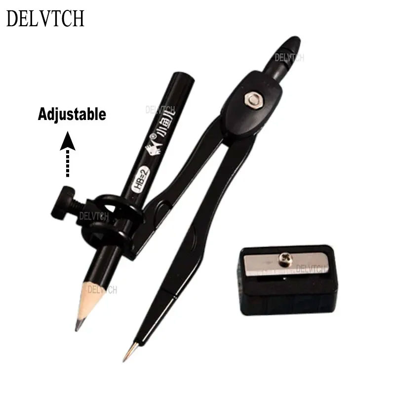 Set 3 Kim Loại La Bàn Với Dùn - đánh giá và giá Math Geometry Set With Compass