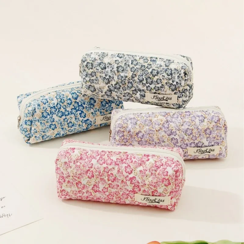 1 Piece Retro Floral Pencil Po - đánh giá và giá Aesthetic Large Pencil Case Pouch