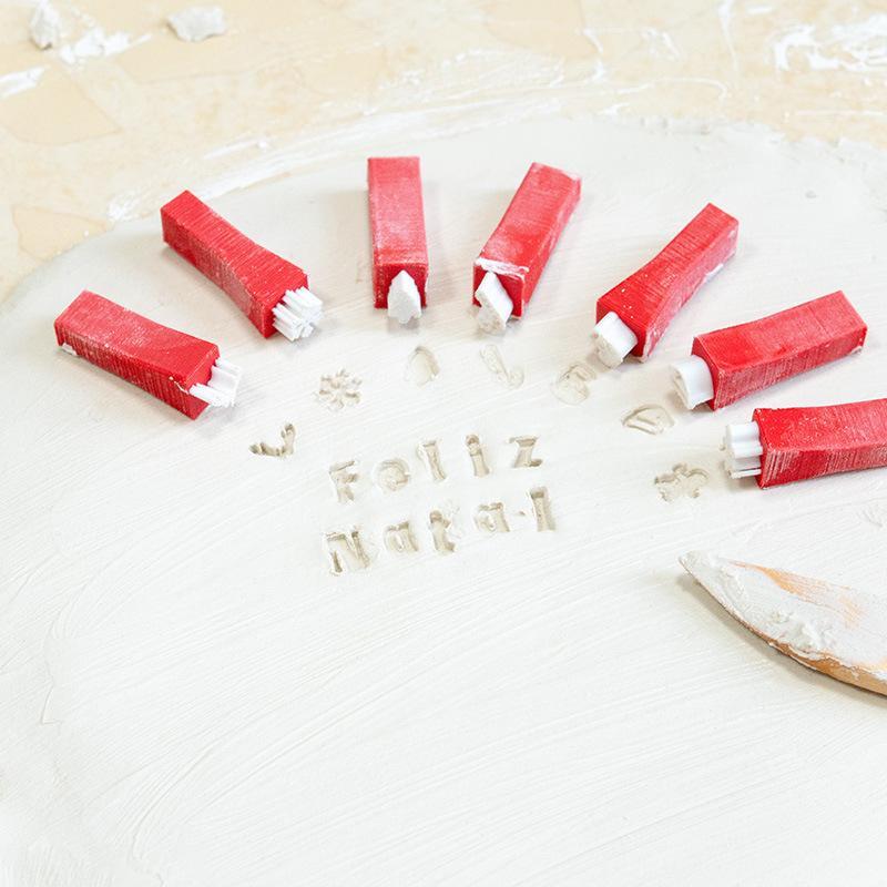 Christmas Style Alphabet Clay  - đánh giá và giá Writing Tools